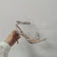 CHMURY Silver Heels For Women Luxury Pointed Toe Wedding Shoes For Bride Low Heels Fancy Pumps Graduation High Heels