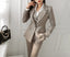Korean Fashion Women Blazer 3 Pcs Vintage Long Sleeve Suit Jackets Vest and Straight Pants Suit Female Chic Business Outfits New