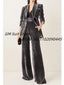 Women's Velvet 2 Piece Suit Office Lady Business Blazer&Pants Double Breasted Bridal Wedding Tuxedos