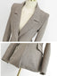 Korean Fashion Women Blazer 3 Pcs Vintage Long Sleeve Suit Jackets Vest and Straight Pants Suit Female Chic Business Outfits New