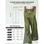Faux Leather; High Waisted Wide Leg Trousers