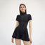 Bodycon Jumpsuit; O Neck Short Sleeve; Zipper Bodysuit