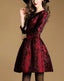 Autumn Long Sleeve Jacquard Dress; Perfect For A Young And Blossoming Belle