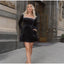 Solid Square Collar Long Sleeve Velvet Gown Elegant High Waist A-line Beaded Dresses New Lady Christmas Evening Party Vestidos 