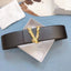 Wide Fashion Belt; Leather Dress Belt