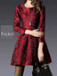 Autumn Long Sleeve Jacquard Dress; Perfect For A Young And Blossoming Belle