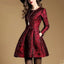 Autumn Long Sleeve Jacquard Dress; Perfect For A Young And Blossoming Belle
