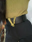Wide Fashion Belt; Leather Dress Belt