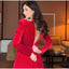 Solid Square Collar Long Sleeve Velvet Gown Elegant High Waist A-line Beaded Dresses New Lady Christmas Evening Party Vestidos 