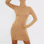 Casual High Neck Women's Dress; Long Sleeve Solid Mini Bandage; Slim Dress