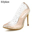 Fashion Gold Transparent Women Pumps