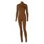Black Turtleneck; Long Sleeve Bodycon Jumpsuit