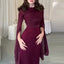 Satin Solid Robe Dress;Slim Evening Dress; Elegant Batwing Sleeves