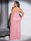 Chic and Elegant Women Jumpsuit; Plus Size; Sequin Wide Leg