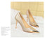 Metal Pointed Tip Pumps; Heels 10 Cm Banquet High Heels