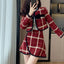 Plaid Coat and Skirt; Two-Piece Suit