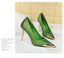 Metal Pointed Tip Pumps; Heels 10 Cm Banquet High Heels