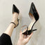 Women's High Heel Classic Buckle Pointed Toe Shoes
