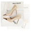 Metal Pointed Tip Pumps; Heels 10 Cm Banquet High Heels