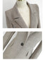 Korean Fashion Women Blazer 3 Pcs Vintage Long Sleeve Suit Jackets Vest and Straight Pants Suit Female Chic Business Outfits New