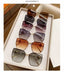 Rimless; Pearl Frame Retro UV Protection Sunglasses