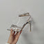 CHMURY Silver Heels For Women Luxury Pointed Toe Wedding Shoes For Bride Low Heels Fancy Pumps Graduation High Heels