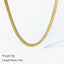 Stainless Steel Exaggerated Gold Color Thick Chain Pendant Necklace