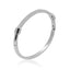 Cubic Zirconia Cuff Bangles; Titanium Steel Circular Classic Bracelet