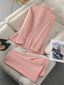 Women Pant Suit 2 Piece Set; Formal Blazer Jacket and Trouser
