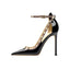 Pointed Toe; Ankle Buckle; Stiletto Heel