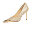 Metal Pointed Tip Pumps; Heels 10 Cm Banquet High Heels