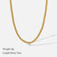 Stainless Steel Exaggerated Gold Color Thick Chain Pendant Necklace