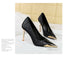 Metal Pointed Tip Pumps; Heels 10 Cm Banquet High Heels