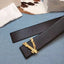 Wide Fashion Belt; Leather Dress Belt