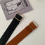 Black Wide Belt Square Buckle