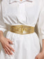 Fashion Golden Dress Belt; Wide Corset Seal Belt