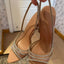 High Heel Pumps; Slingback; Pointed Toe; Transparent