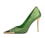 Metal Pointed Tip Pumps; Heels 10 Cm Banquet High Heels