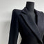 French Style Waist Slimming Wool Blend Suit Coat; Mid Length