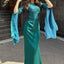 Satin Solid Robe Dress;Slim Evening Dress; Elegant Batwing Sleeves