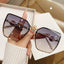 Rimless; Pearl Frame Retro UV Protection Sunglasses