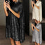 Shiny Sequins T-Shirt Dress Stylish Loose; Mini Dress