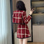 Plaid Coat and Skirt; Two-Piece Suit