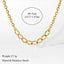 Stainless Steel Exaggerated Gold Color Thick Chain Pendant Necklace