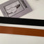 Black Wide Belt Square Buckle