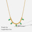 Stainless Steel Exaggerated Gold Color Thick Chain Pendant Necklace