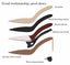 2024 Summer New Style Black One-Line French Toe Pointed Toe High Heel Stiletto Large Size Sandals For Women