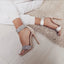 High Heel Pump; Transparent Crystal Sandals; Perfect for Formal Occasions