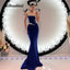 Trendy Satin Dress; Mermaid, Pleated, Crystals; One Shoulder. Perfect for Prom, Formal Occassion