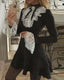 Long Sleeve Lace; Bell Sleeve Ruffle Mini Dress